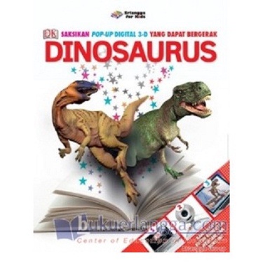 HOT SALE BUKU 3D ( 3 DIMENSI ) POP UP DIGITAL DINOSAURUS TERBARU