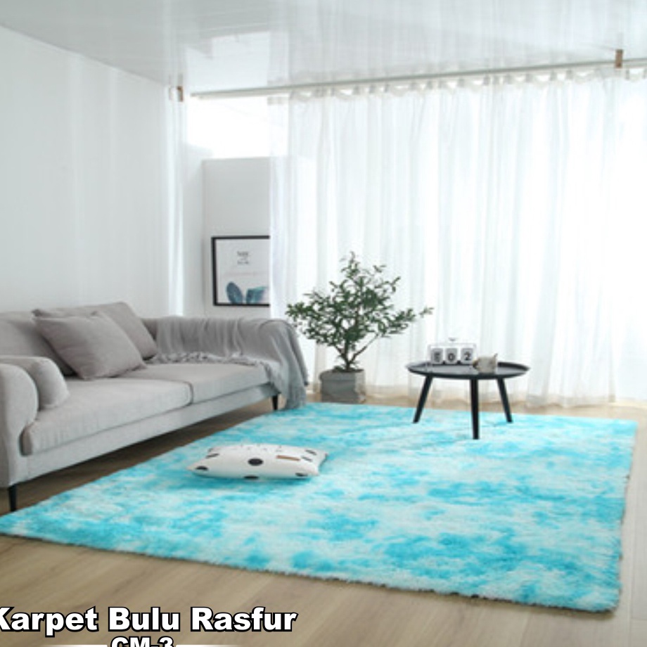 ➷➷✻✫ Orange Official Shop Karpet bulu rasfur tebal ukuran 120cmx180cm Karpet bulu tebal aesthetic Ka