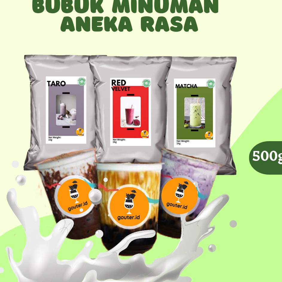 

ZDGK5332 11.11 BUBUK MINUMAN RASA 500GR / SERBUK MINUMAN ANEKA RASA / BUBUK MINUMAN KEKINIAN / MINUMAN INSTAN