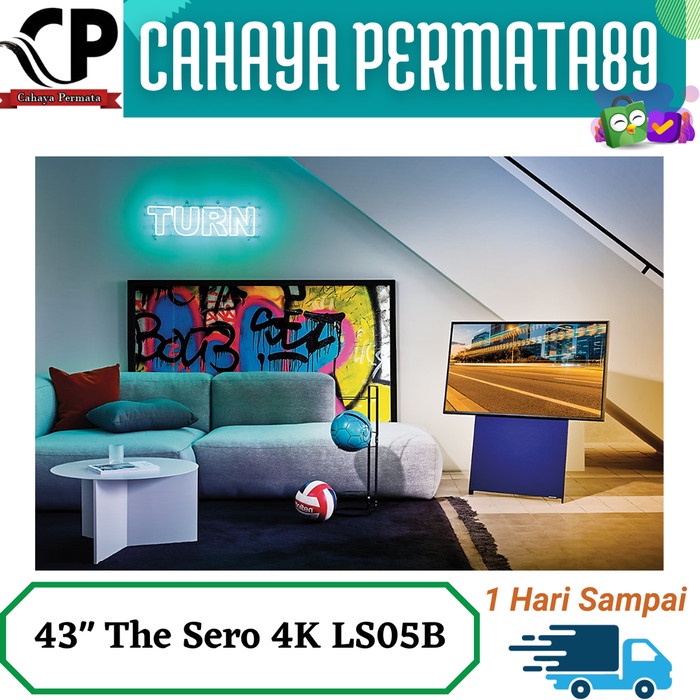 Samsung The Sero Ls05B Smart Tv 43 Inch Qled Uhd 4K Samsung 43Ls05B