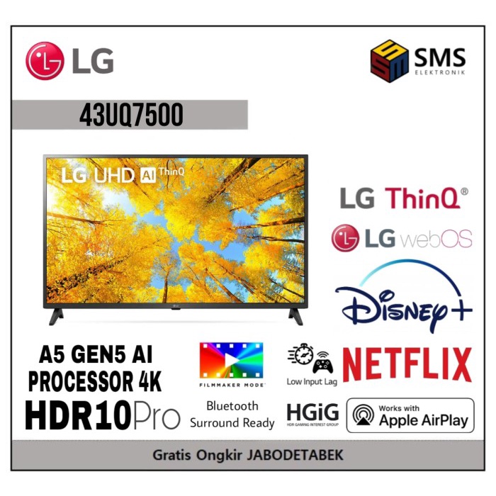Lg 43Uq7500Psf Smart Tv 43 Inch Lg 43Uq7500 Uhd Tv Digital 4K Lg Tv 43