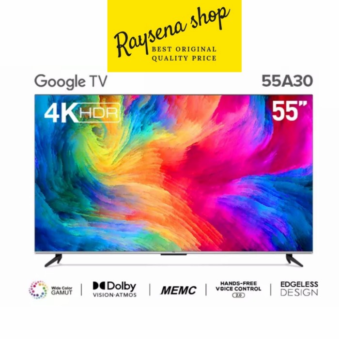 Tcl 4K Google Tv 55A30 55 Inch