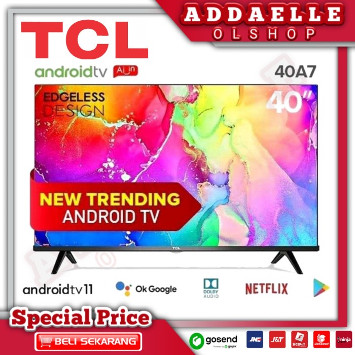 Tcl 40 Inch Smart Tv Led - Android 11.0 - Fhd - 40A7