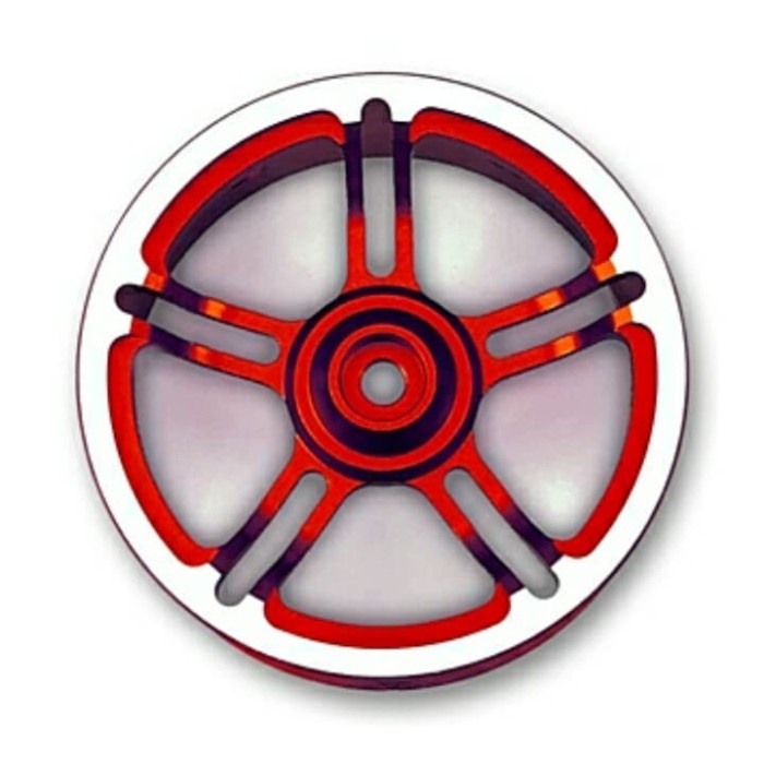 Sanwa 191A04612A M17 Alum Steering Wheel Red