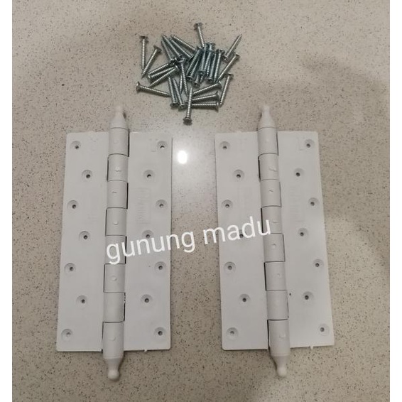:=:=:=:=] ENGSEL PINTU PLASTIK MURIKO 6 INCH UNTUK PINTU KAMAR MANDI ENGSEL PVC
