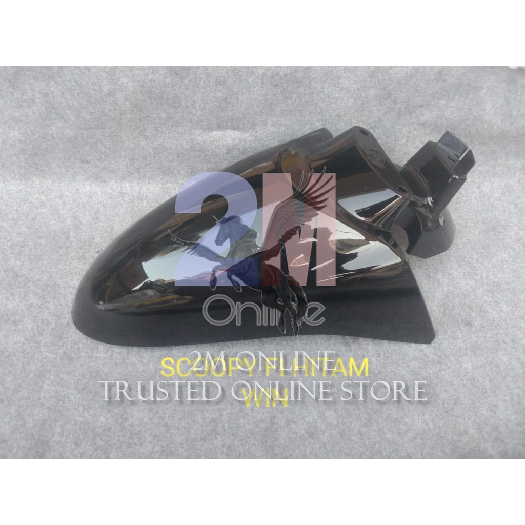 Spakbor Depan Scoopy Fi Hitam Merk Win 61100-K16-A00