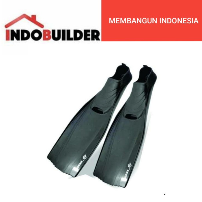 EXQUIS DIVING FINS BLACK SIZE M / SEPATU KATAK SELAM