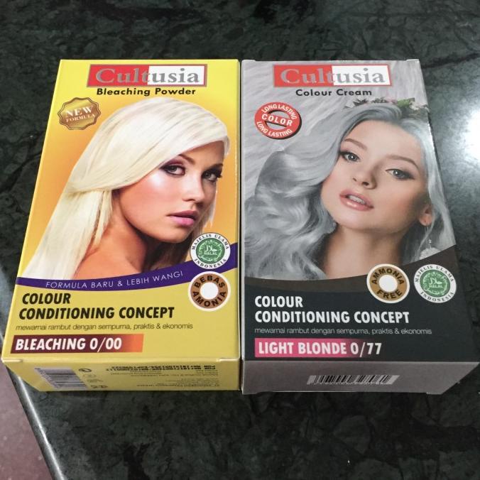 /////] Bleaching + cat rambut abu cultusia 30mL