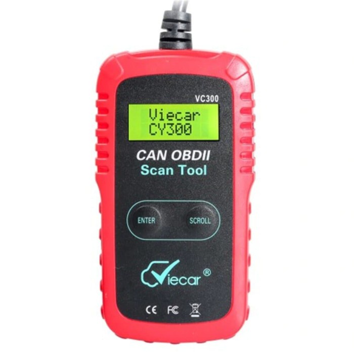 Code Reader Car Auto Fault Scanner Mobil OBD OBD2 OBDII EOBD CAN VC300