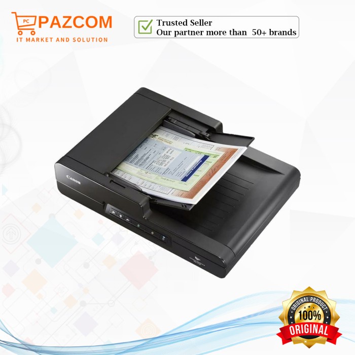 CANON SCANNER DR-F120 FLATBED/ADF UKURAN F4/LEGAL -RESMI