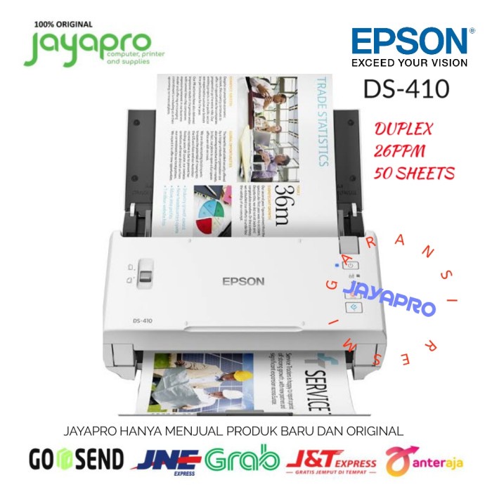 EPSON SCANNER WORKFORCE DS-410 RESMI