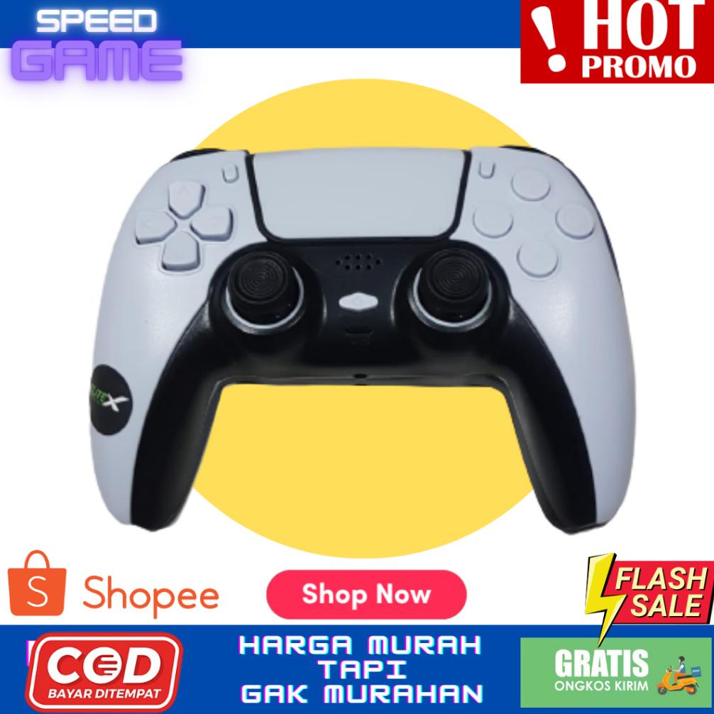 PROMO STIK STICK JOYSTICK GAMEPAD DS4 PS-4 + FREE KABEL USB CHARGER & THUMBGRIP DENGAN TOMBOL TURBO 