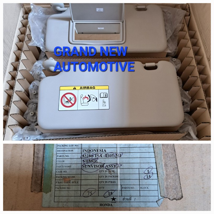 Terlaris Sun Visor Kanan Kiri Honda Jazz Rs Gk5 Original