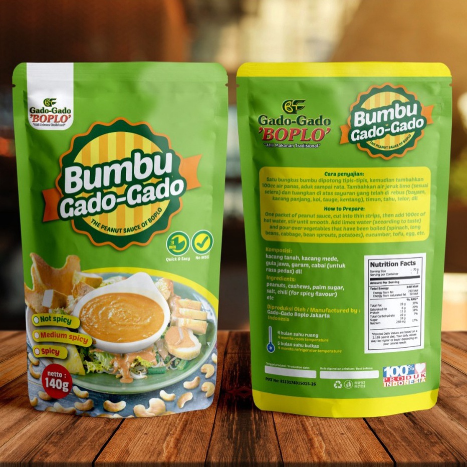 

Terupdate Bumbu Gado-Gado Boplo 140gr Seller