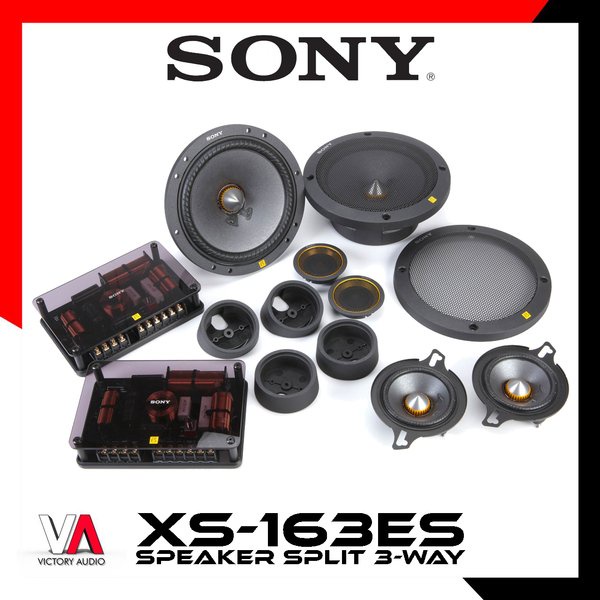 HARGA DISKON Speaker Split 3-Way SONY XS-163ES 6.5 Inch Mica Reinforced Cellular Aramid Fiber