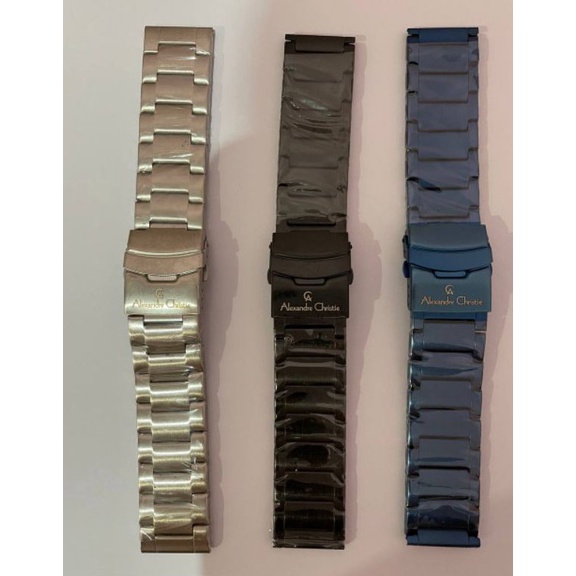 SALE TERBATAS Rantai Jam Tangan Alexandre Christie 9205 AC 9205 Original Asli Stainless Rantai Jam A