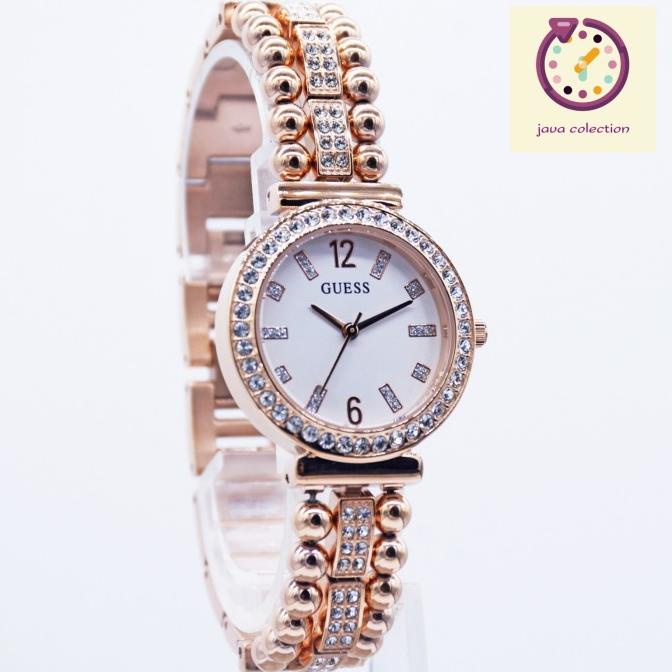 Jam Tangan Wanita Guess GW0401L3 Analog Rose Gold Original