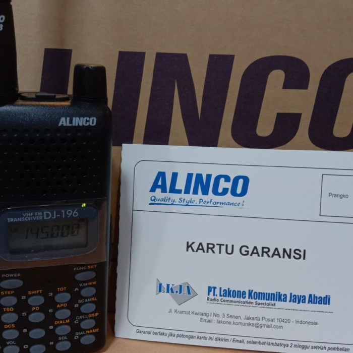 HT ALINCO DJ 196 VHF