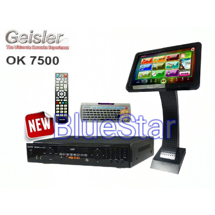 {NurulShop} DVD Player Karaoke Geisler OK 7500  Toucshcreen 19 inch Diskon