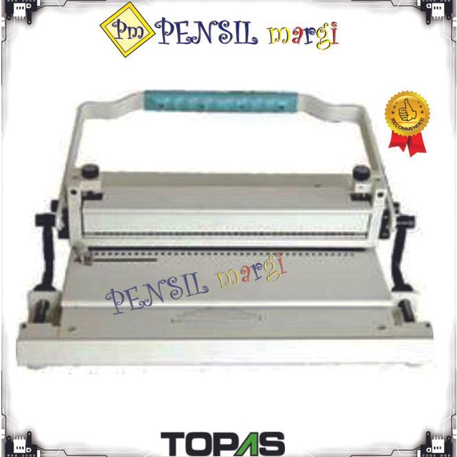 

Topas Td-2740/Mesin Jilid/Mesin Penjilid/Wirebind/Stapler/Staples/Buku