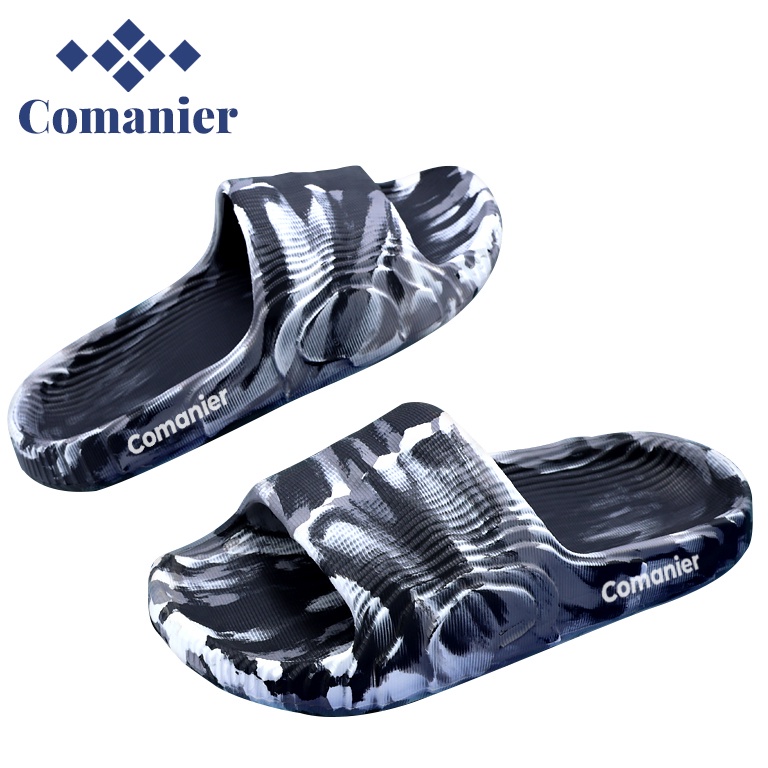 laris manis.. Comanier Sandal Slop Pria Flat