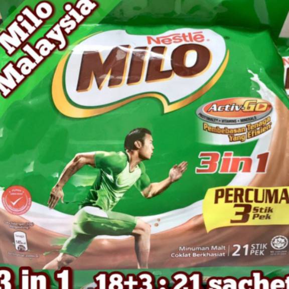 

Sale Milo Malaysia Sachet 3in1 Stick 18+3 Activ Go Nestle Seller