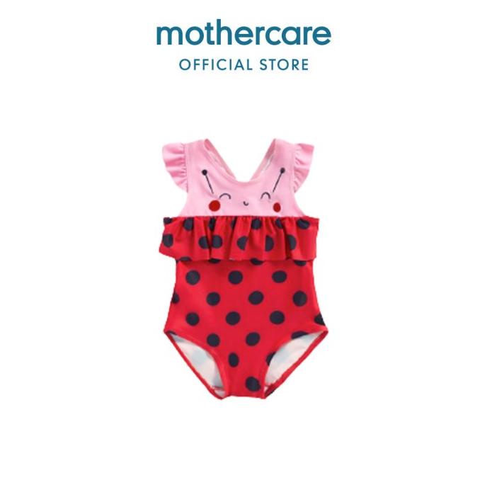 Mothercare Ladybird Swimsuit - Baju Renang Bayi Perempuan (Merah)