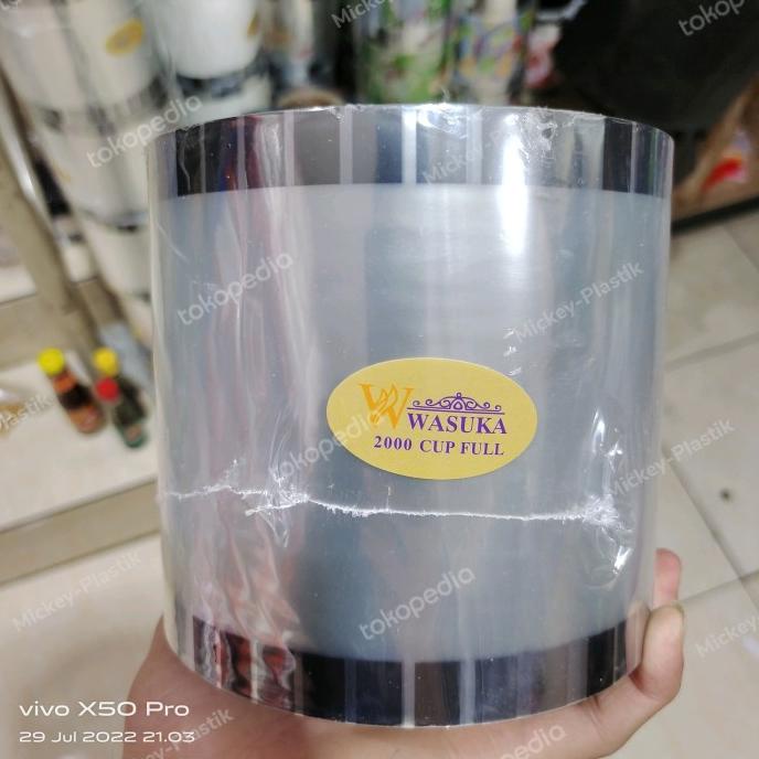PLASTIK LID 2000 Cup / Sealer Cup 2000 Gelas Polos Buah Kartun WASUKA