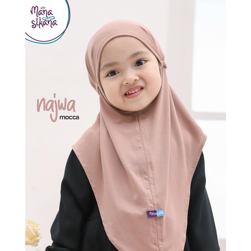 BERGO ANAK JERSEY BERGO MARYAM ANAK KHIMAR INSTANT ANAK DIAMOND KHIMAR TALI PREMIUM QUALITY-BERGO ANAK MOCCA