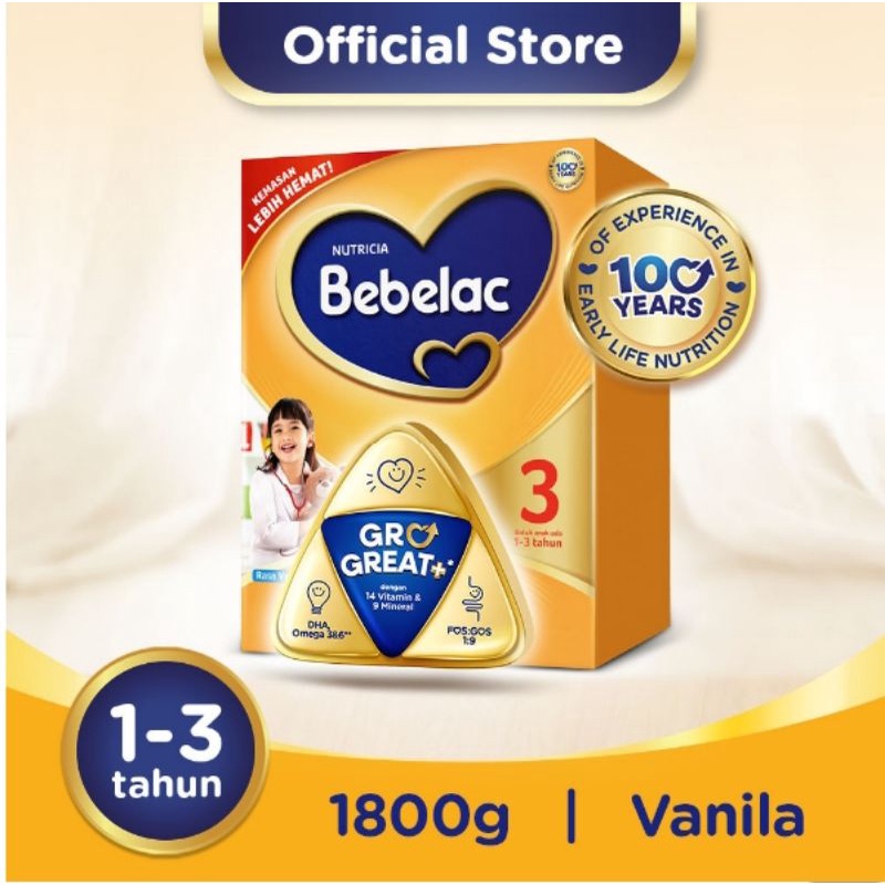 

Bebelac 3 1800g ,Susu Pertumbuhan