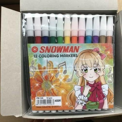 

favorit] Spidol Snowman Kecil 12 Warna