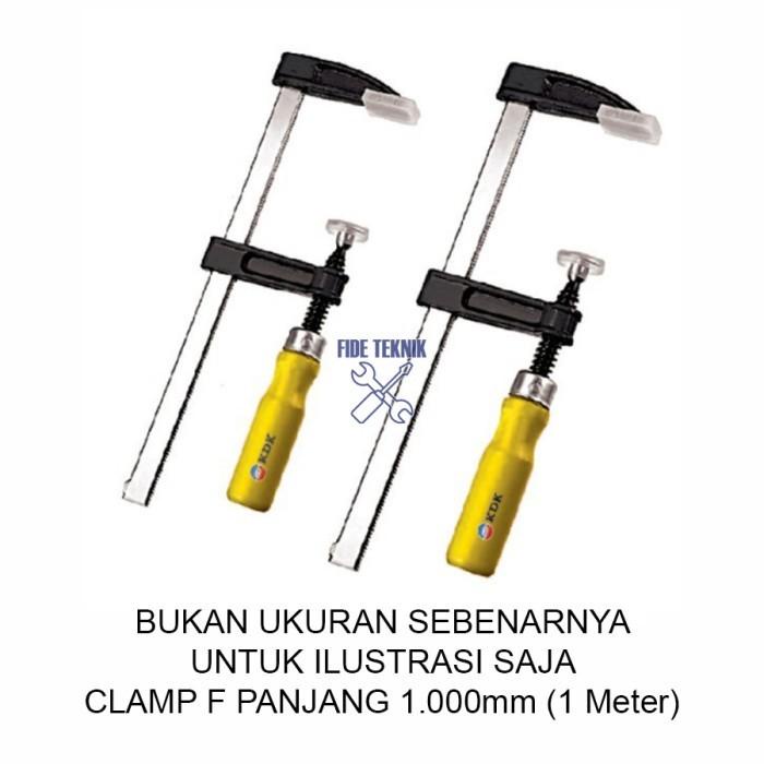 Alat Penjepit Kayu Kdk Vt Klem Clamp Catok F 120 X 1000Mm 1 Meter