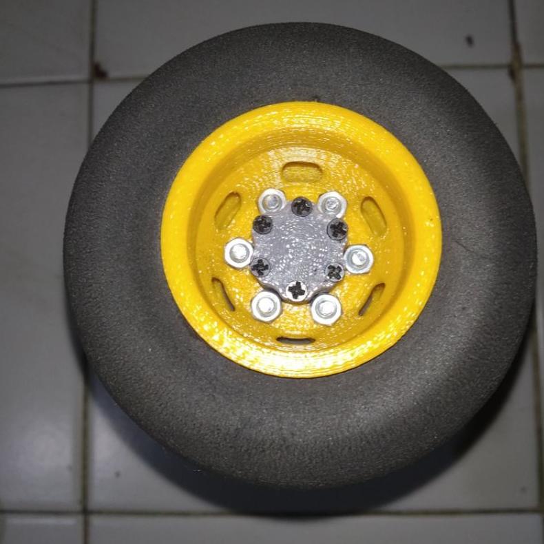 [Ckk] 1 Set Full Velg Tromol Ban Miniatur Truk Canter 1/12 Tronton 1/14 Laris