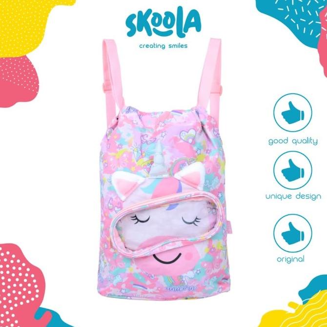 Skoola Tas Ransel Serut Renang Anak Perempuan Unicorn Mermaid - Jolla