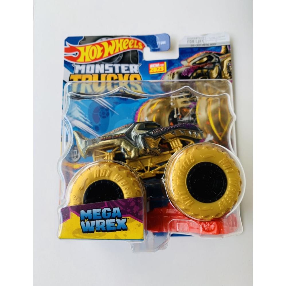 [Tkm] Hotwheels Hot Wheels Monster Trucks Truck Mega Wrex Kuning Hiu Diecast Miniatur Mobil Mainan M
