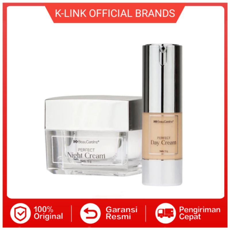 K Beaucareline Perfect Day Cream Night Cream Krim Siang Malam Original Link