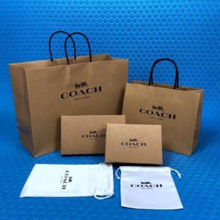 Semuanya baruNn4N8 Coach Paperbag Box Giftbag Accessories Bag (WRAP WITH CARE & Card Box)