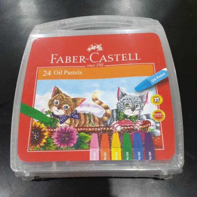 

Faber Castell Crayon Oil Pastel Mewarnai 24 Warna Transparan