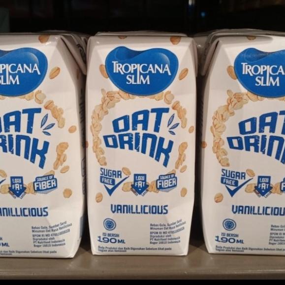 

paling diminati] tropicana slim oat drink milk vanilla 190ml susu gandum