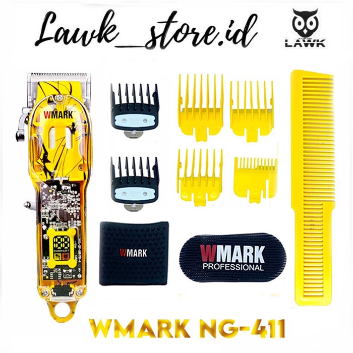 Alat Cukur Wmark NG 411 Full transparant mesin cukur wmark 411 NG-411