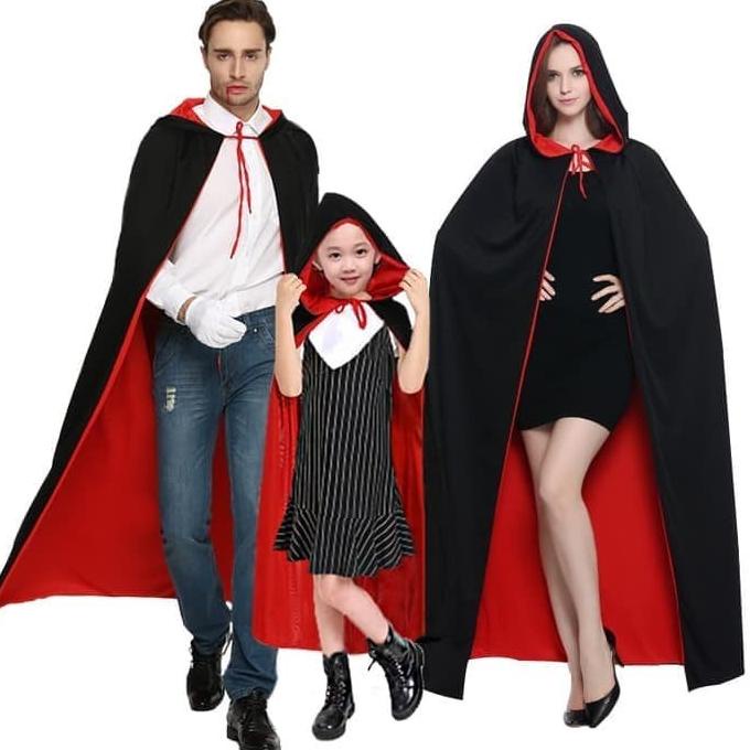 

Jubah Drakula Merah Hitam Kostum Haloween Dracula Halloween Costume Limited Edition
