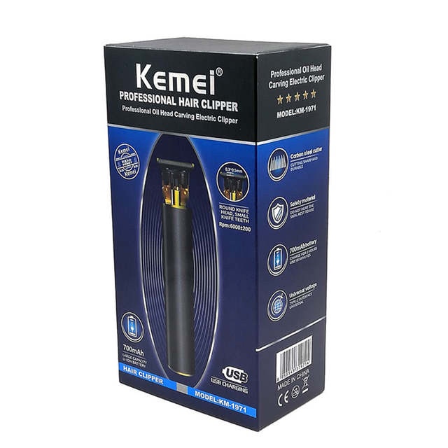 Kemei Hair Clipper 1971 Pro Cordless Trimmer Alat Cukur Rambut KM-1971