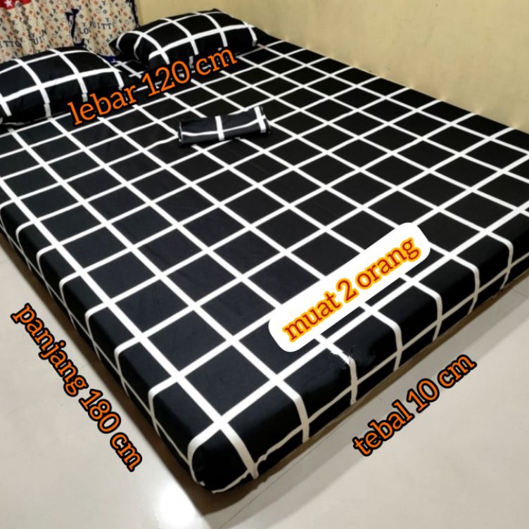 Diskon KASUR BUSA BERKUALITAS, AWET TIDAK MUDAH KEMPES  180x120x10 cm, ukuran 2 orang dewasa Terkini