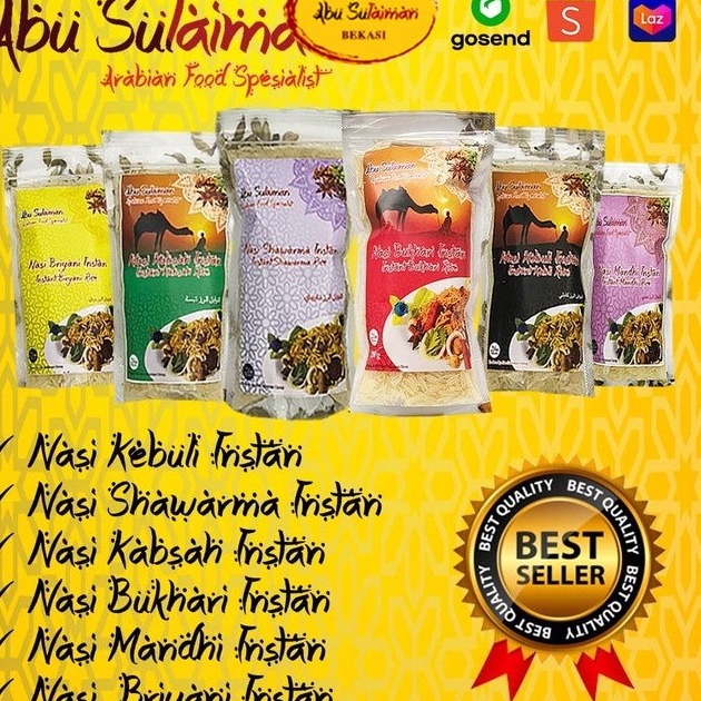

Dijual Beras Basmati 200 gr Plus Bumbu Nasi Kebuli Mandhi Bukhari Shawarma Kabsah Briyani Instan Abu Sulaiman