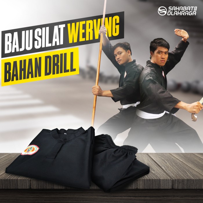 Terlaris Baju Silat Werving Ultimate Drill / Seragam Silat Werving