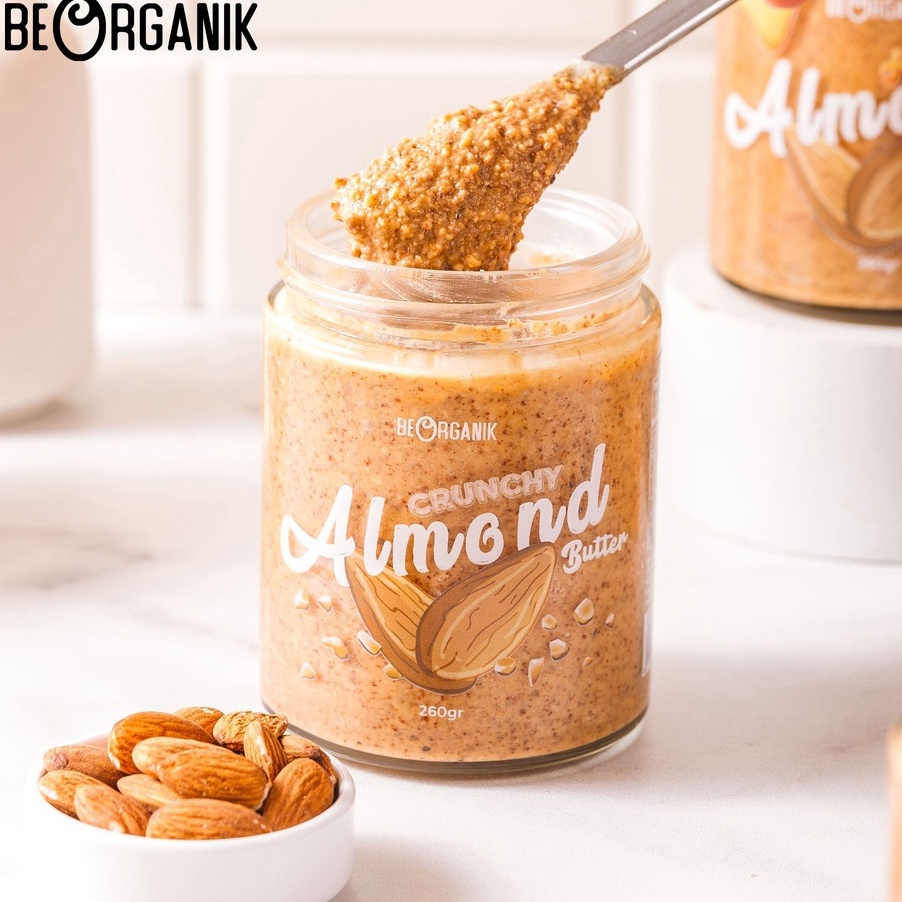 

✨SHOPEE MALL✨ Beorganik Roasted Almond Butter / Selai Almond 260Gr (Unsweetened, Gluten Free,Vegan) !!!