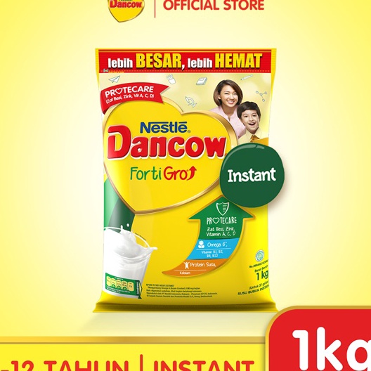 

QWQY6366 [KODE 77] DANCOW Fortigro Susu Bubuk Susu Anak Instant Pouch 1kg