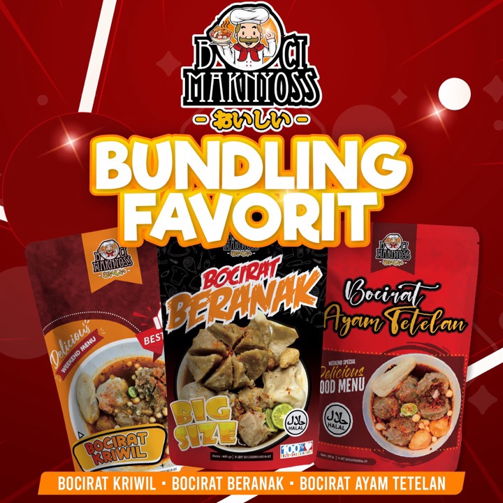 

HARGA GROSIR Bundling Favorit( Bocirat Kriwil , Bocirat Beranak , Bocirat Ayam Tetelan ) buruan