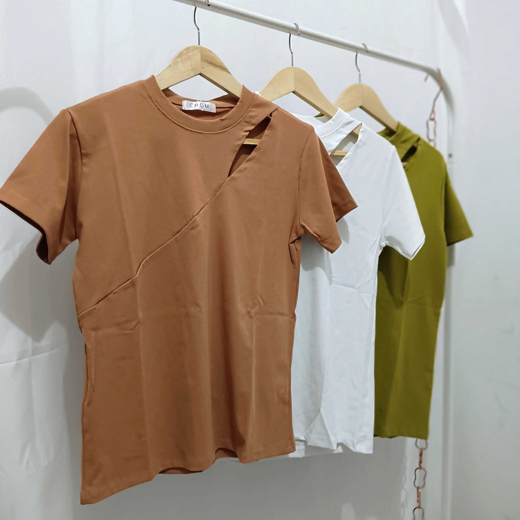 Exo Top  Wanita Bahu Bolong / Atasan wanita premium