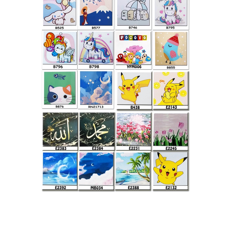 

Dijual METH PAINTING BY NUMBERS 20X20 PONY CINNAMOROLL SUMIKKO GURASI PIKACHU KALIGRAFI VIEW CUTE LUCU PAINT MEWARNAI PEMANDANGAN Grosir